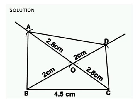 construct parallelogram ABCD such that BC equals to 4.5 CM BD = 4cm and ...