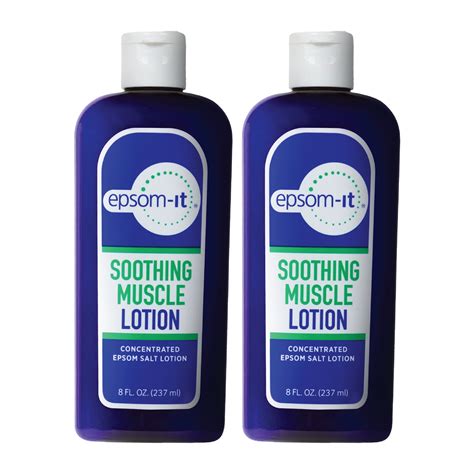 Epsom-It Soothing Muscle Lotion, Epsom Salt Magnesium Cream with Arnica ...