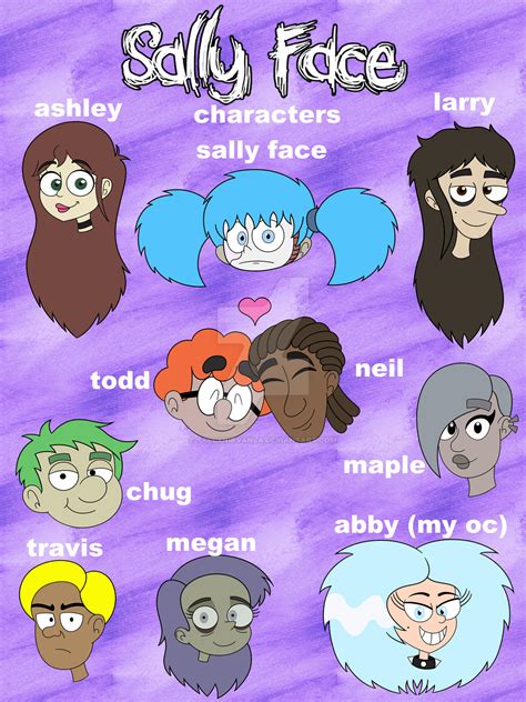 Sally Face characters by SallyNirvanla on DeviantArt