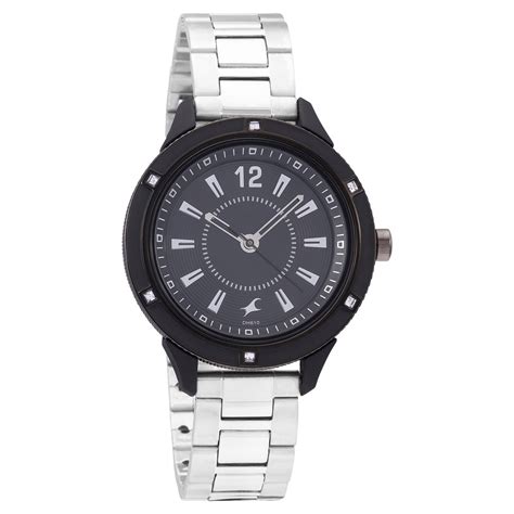 Buy Online Fastrack Varsity Black Dial Quartz Analog Watch for Girls ...
