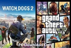 VGPCYS Watch Dogs 2 and Gta 5 Top Two Game Combo (Offline Only) (No DVD ...