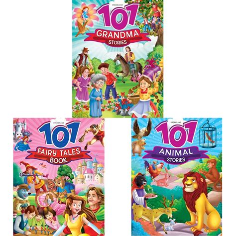 Buy 101 Grandma Stories + 101 Fairy Tales Book + 101 Animals Stories ...