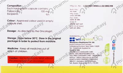 Webace 100 MG Capsule (7): Uses, Side Effects, Price & Dosage | PharmEasy
