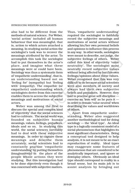 Introducing Western Sociologists - NCERT Book of Class 11 Understanding ...
