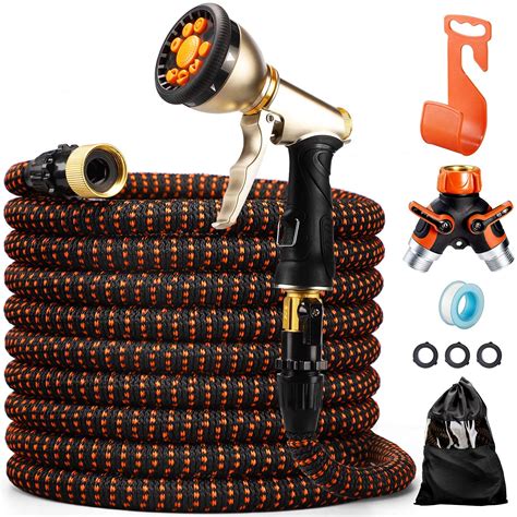 Buy WOHOUS 2020 Upgrade 50FT Expandable Garden Hose Water Hose with 9 ...