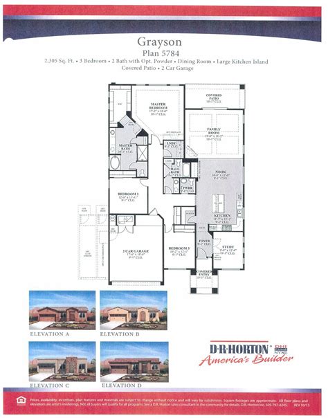 4 Bedroom Dr Horton Floor Plans Archive
