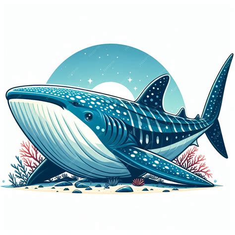 Whale Shark vector cartoon illustration | Premium AI-generated vector