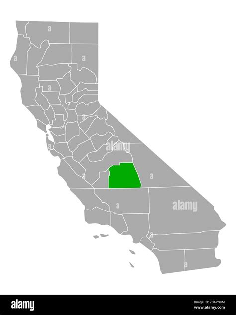 Map of Tulare in California Stock Photo - Alamy
