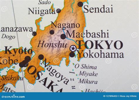 Map of Tokyo Japan stock image. Image of east, travel - 127896453