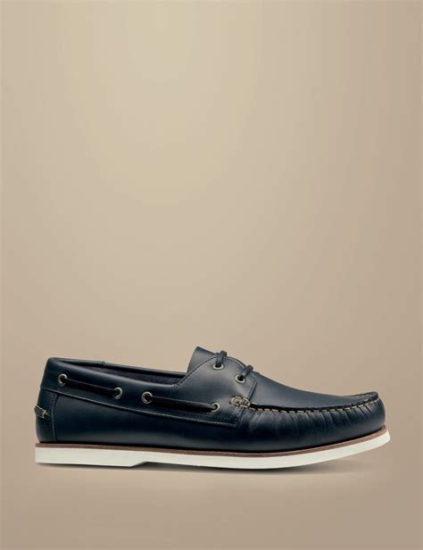 Leather Slip-On Boat Shoes | Charles Tyrwhitt | M&S