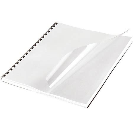 Mead Clear Binding Covers, Sq Corners, PK125 4000125 | Zoro