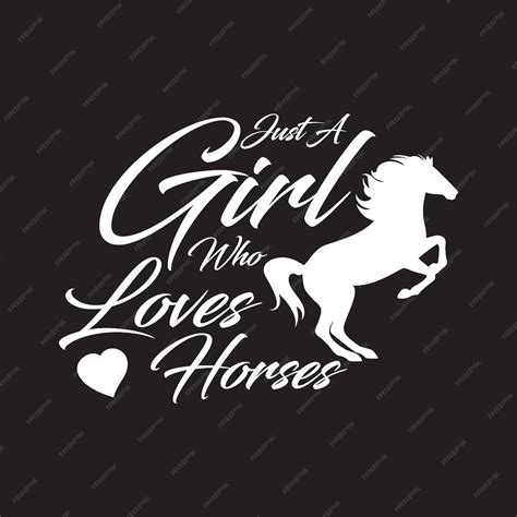 Premium Vector | Just a Girl Who Loves Horses T shirt design Vector ...
