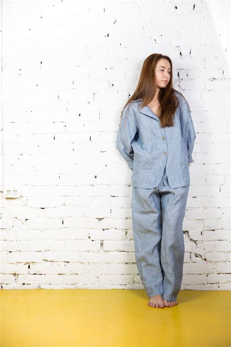 Linen Pajamas, Linen Sleepwear, Pajama Set, Linen Pajamas Set, Linen ...
