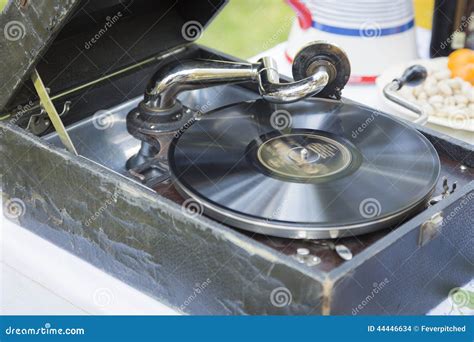 Antique Phonograph Record Player Stock Photo - Image of entertainment ...