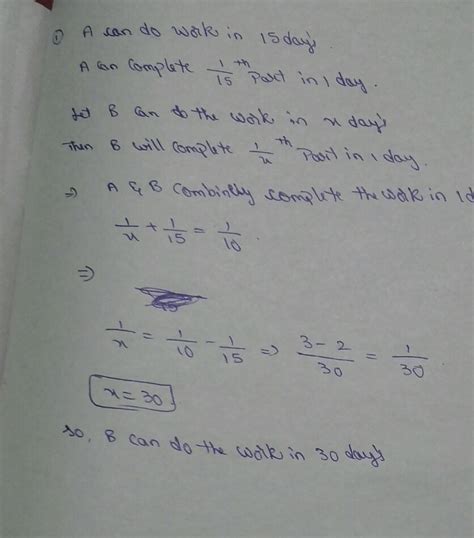 A and B together can do a piece of work in 10 days but a alone can do ...