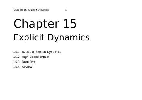 Tutorial 9 Explicit Dynamics 的图像结果