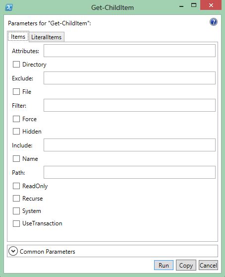 PowerShell Parameter Set 的图像结果
