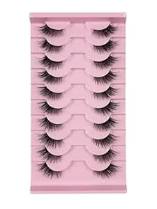 Buy 10 Pairs Eye Lashes for Women, Half Eye Magnetic Eyelashes, Natural ...