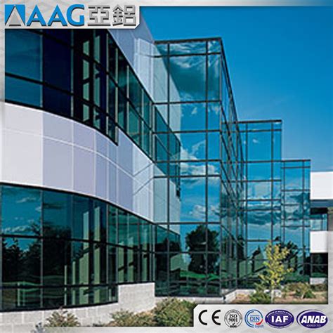 China Architecture Curtain Wall System/Construction Frame Supported ...