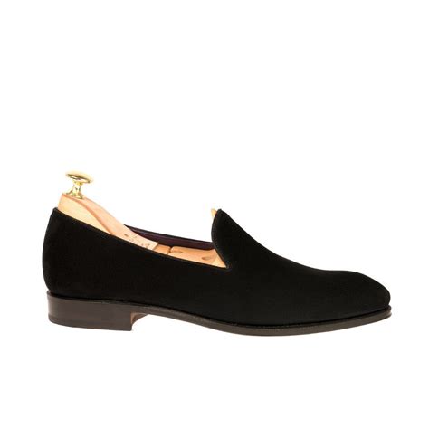Black Suede Corbett Loafers – Costoso Italiano
