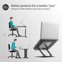 Portronics My Buddy K9 Portable Laptop Stand - Adjustable Height - 360 ...