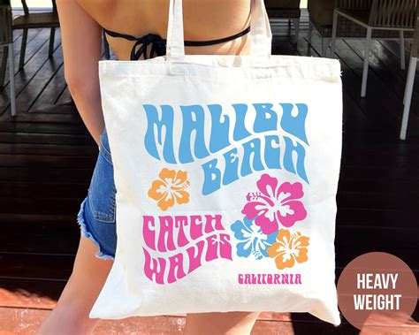 Malibu Beach Coconut Girl Tote Bag Coconut Girl Aesthetic - Etsy