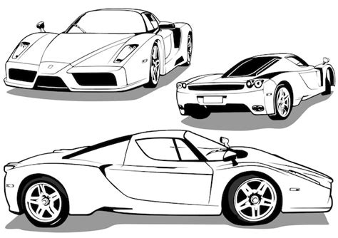 Sports car collection | Premium Vector