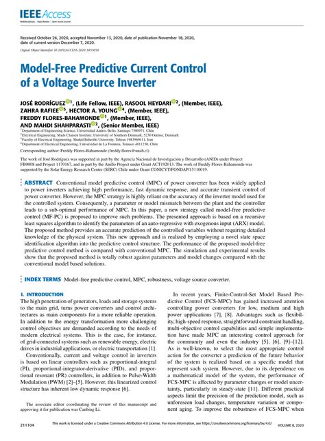Image result for DC Link Voltage Control through Model Predictive Control