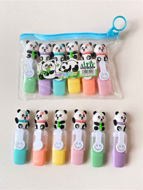 Panda highlighters 6 colour – NEW BOOK WORLD