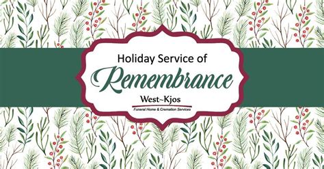 Holiday Service of Remembrance, West-Kjos Funeral Home, Detroit Lakes ...