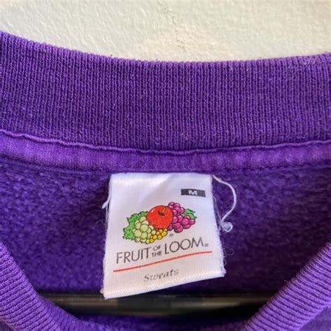 Fruit of the Loom Unisex Purple Jumper Size M(s)