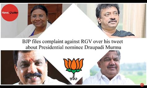 BJP files complaint against RGV over his tweet about Presidential ...