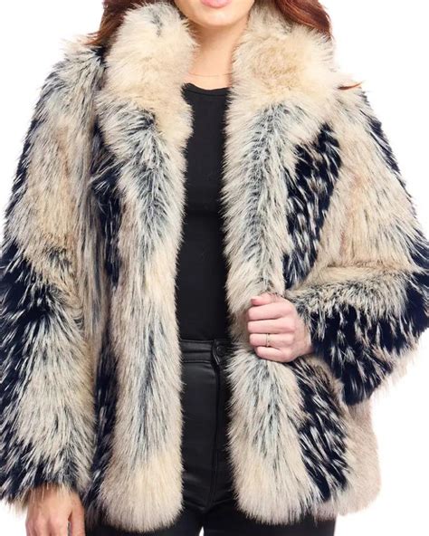 Donna Salyers Fabulous Furs Foxy Favorite Faux Fur Coat
