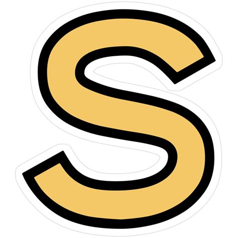 "Funky Yellow Letter S" Sticker for Sale by Thespot | Letter s ...