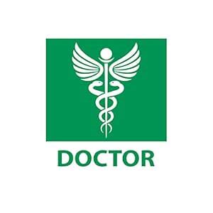 Anne Print Solutions® Doctor Sign Sticker & Please Keep Your Distance ...