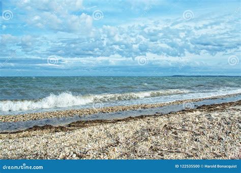 View of Gardiners Bay from Orient Beach State Park, Long Island, NY ...