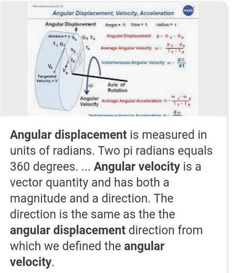 pls answer in detail about angular displacement.and angular velocity ...