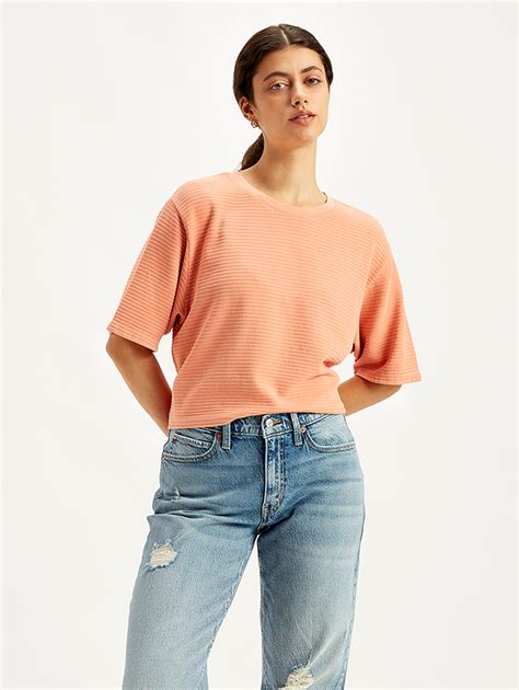 Women's Textured Relaxed Fit T-Shirt – Levis India Store