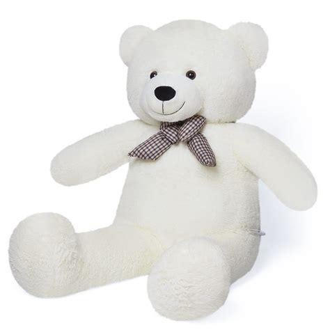 White Stuffed Bear Personalised Christening Baptism Keeleco White