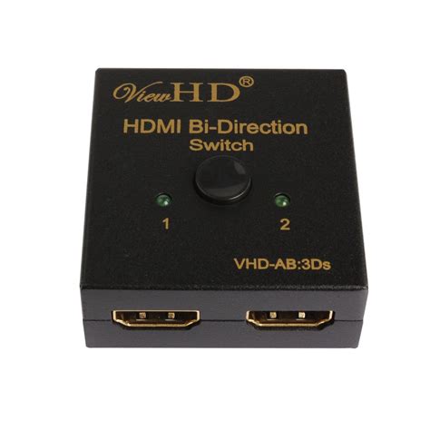 ViewHD AB Bi-Directional 2x1 | 1x2 HDMI Switch | VHD-AB:3Ds : Amazon.in ...