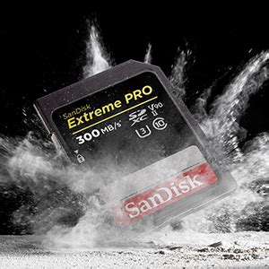 SanDisk Extreme Pro SDXC UHS II V90 SD Card 256GB, 300MB/s R, 260MB/s W ...