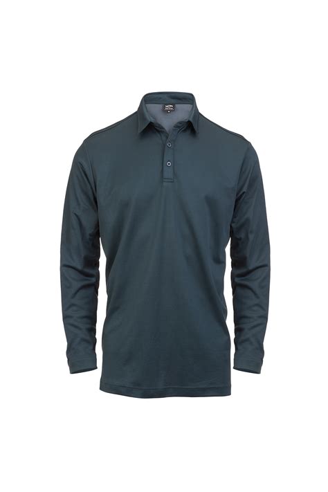 Men's Long Sleeve Polo | Organic Cotton & Recycled Polyester