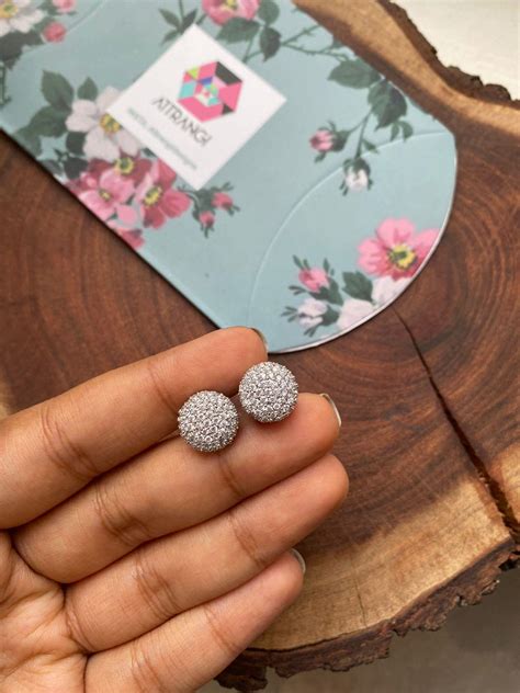 Stuti Diamond Clustered Blob Studs