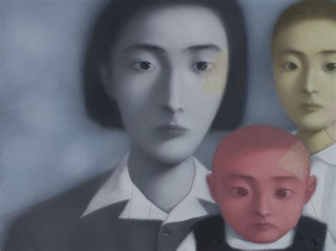 Zhang Xiaogang 張曉剛 Bloodline Series—Big Family No. 17-1998 1998 oil on ...