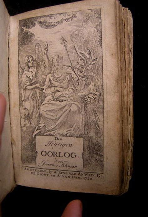 *SOLD* John Bunyan Book 'Den Heyligen Oorlog' - 1751 - Artifacts World