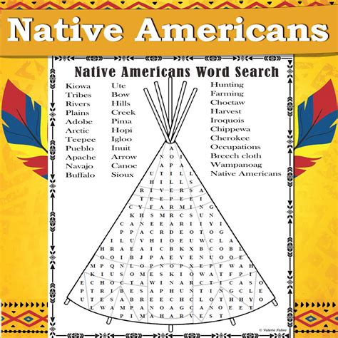 Native American Tribes Word Search - Letter Words Unleashed