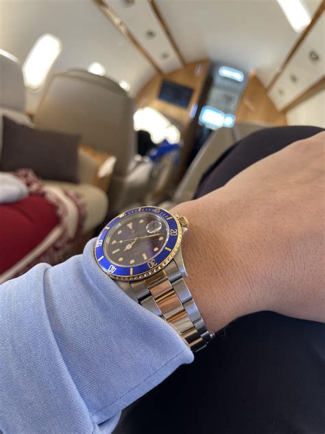 OG Two-Tone Bluesy for todays flight. : r/rolex