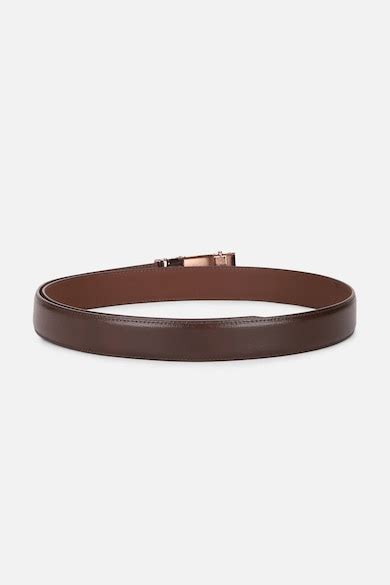 Buy Men Brown Textured Belt Online - 960427 | Van Heusen