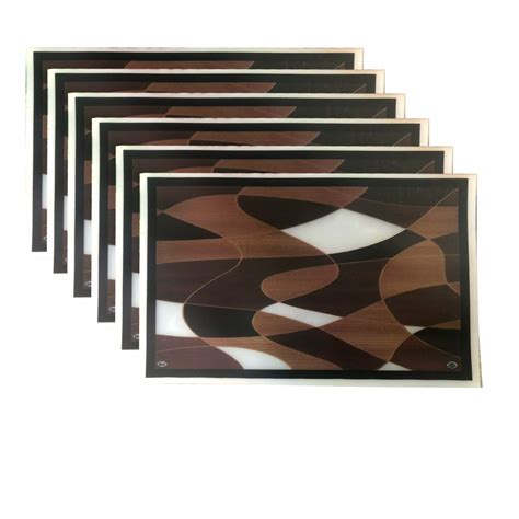 Buy Avantae 6 Pc Long Lasting Multipurpose Dining Table Placement Mats ...