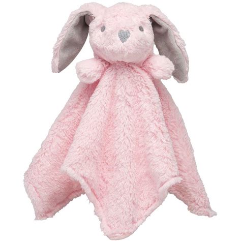 Elegant Baby Pink Bunny Blankie (15 x 15) - Stitch Sensations